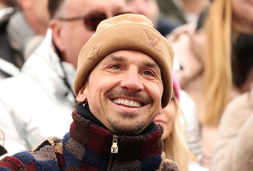 KITZBUEHEL, AUSTRIA - JANUARY 24: Zlatan Ibrahimovic attends the Men's Downhill of the Audi FIS Alpine Ski World Cup at the Streif Hahnenkamm ski course on January 24, 2026 in Kitzbuehel, Austria ...
