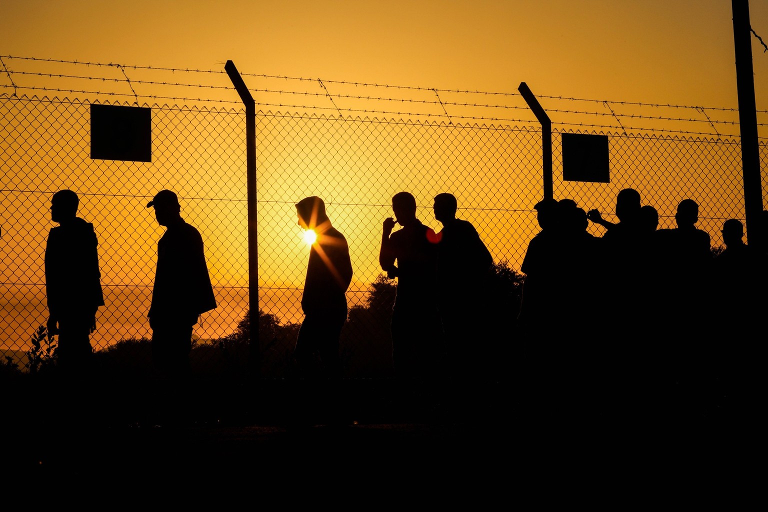 September 28, 2023, Gaza, Palestine: Palestinian workers gather at the Erez crossing between Israel and the Gaza Strip. Israel reopened the crossing between the Gaza Strip and Israel to allow Palestin ...