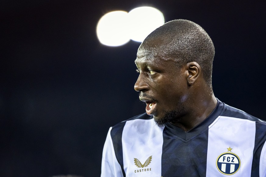 Benjamin Mendy (FCZ) im Fussball Meisterschaftsspiel der Swiss Super League zwischen FC Zuerich, FCZ, und FC Lausanne-Sport, LS, am Mittwoch, 2. April 2025 im Stadion Letzigrund in Zuerich. (KEYSTONE/ ...
