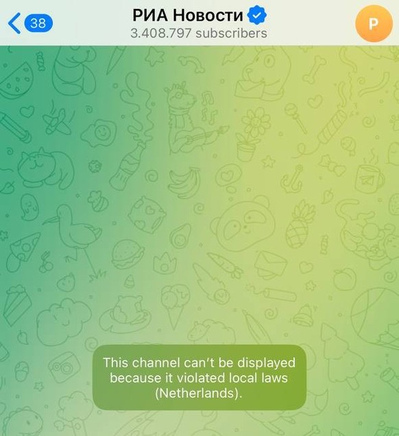 Screenshot Telegram