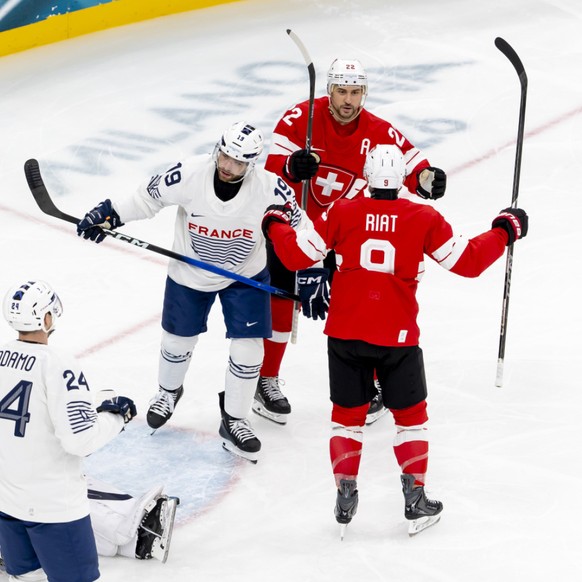 Damien Riat auteur de l'ouverture du score face à la France