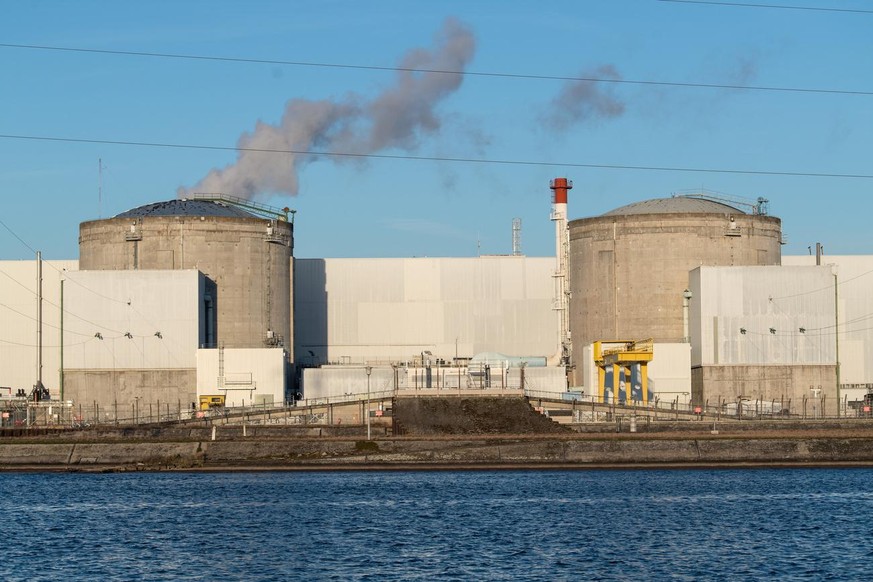 epa08236698 A general view of the Fessenheim Nuclear Power Plant at the Rhine River in Fessenheim, France, 22 February 2020. France will close its oldest nuclear complex by the end of June. The first  ...