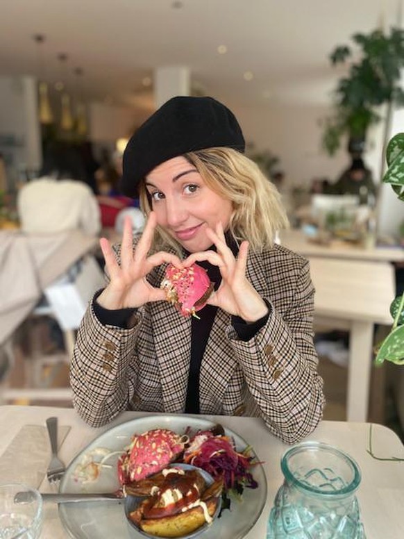 Cœur pour le burger aux lentilles du restaurant «Alive» à Genève.