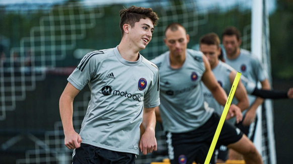 Brian Gutierrez à l'entraînement.