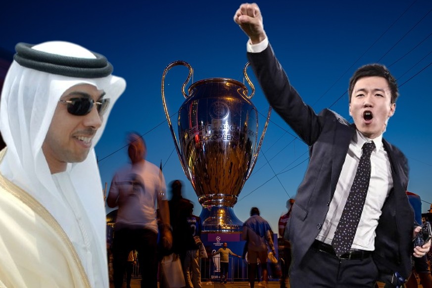 Cheikh Mansour bin Zayed Al-Nahyan (Manchester City/Abou Dhabi) contre Steven Zhang (Inter Milan/Chine) en finale de la Ligue des champions