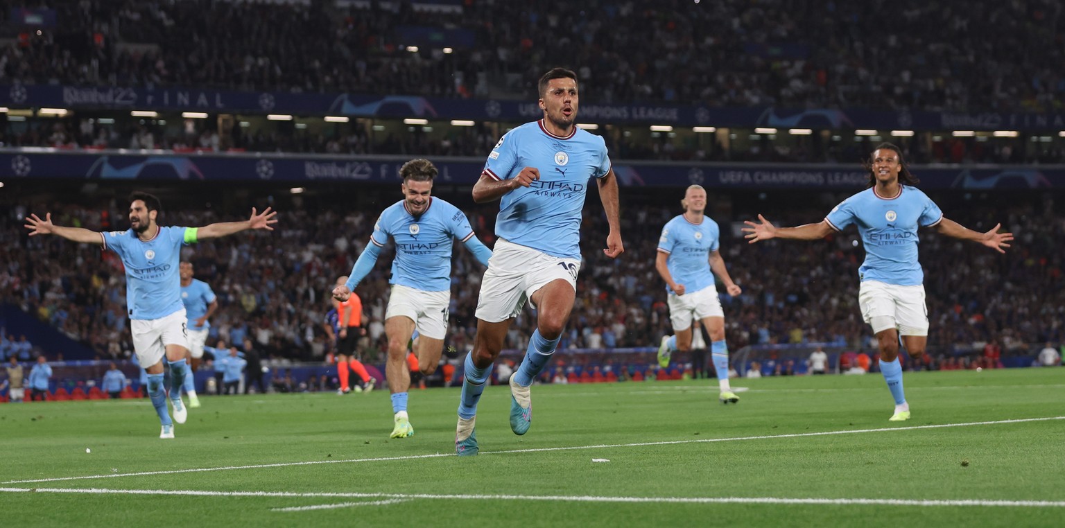 Rodri marque le 1-0 pour Manchester City.