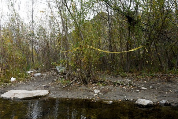 LOS ANGELES, CA - JANUARY 30: General view of Big Tujunga Canyon where "Glee" star Mark Salling was found dead of apparent suicide on January 30, 2018 in Los Angeles, California. (Photo by P ...