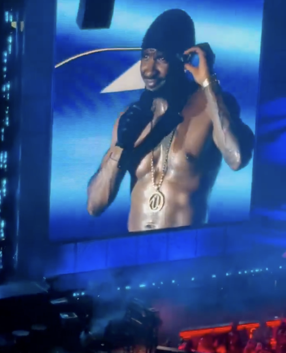 Usher, manifestement agacé, a rapidement mis fin à sa sérénade sensuelle.