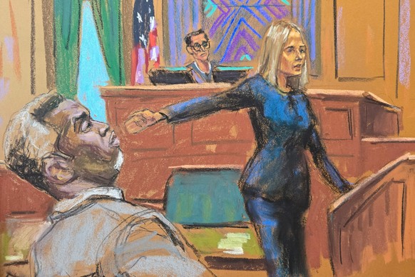 The scene outside the Daniel Patrick Moynihan U.S. Courthouse in lower Manhattan as jury selection begins in the Sean &quot;Diddy&quot; Combs federal sex trafficking trial May 5, 2025, in New York Cit ...