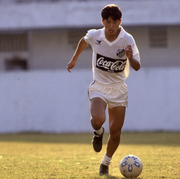 Avec le FC Santos.