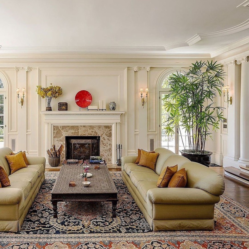 L'intérieur de la maison d'Angelina Jolie, qu'elle vient de vendre pour près de 25 millions dollars, à Los Angeles.
