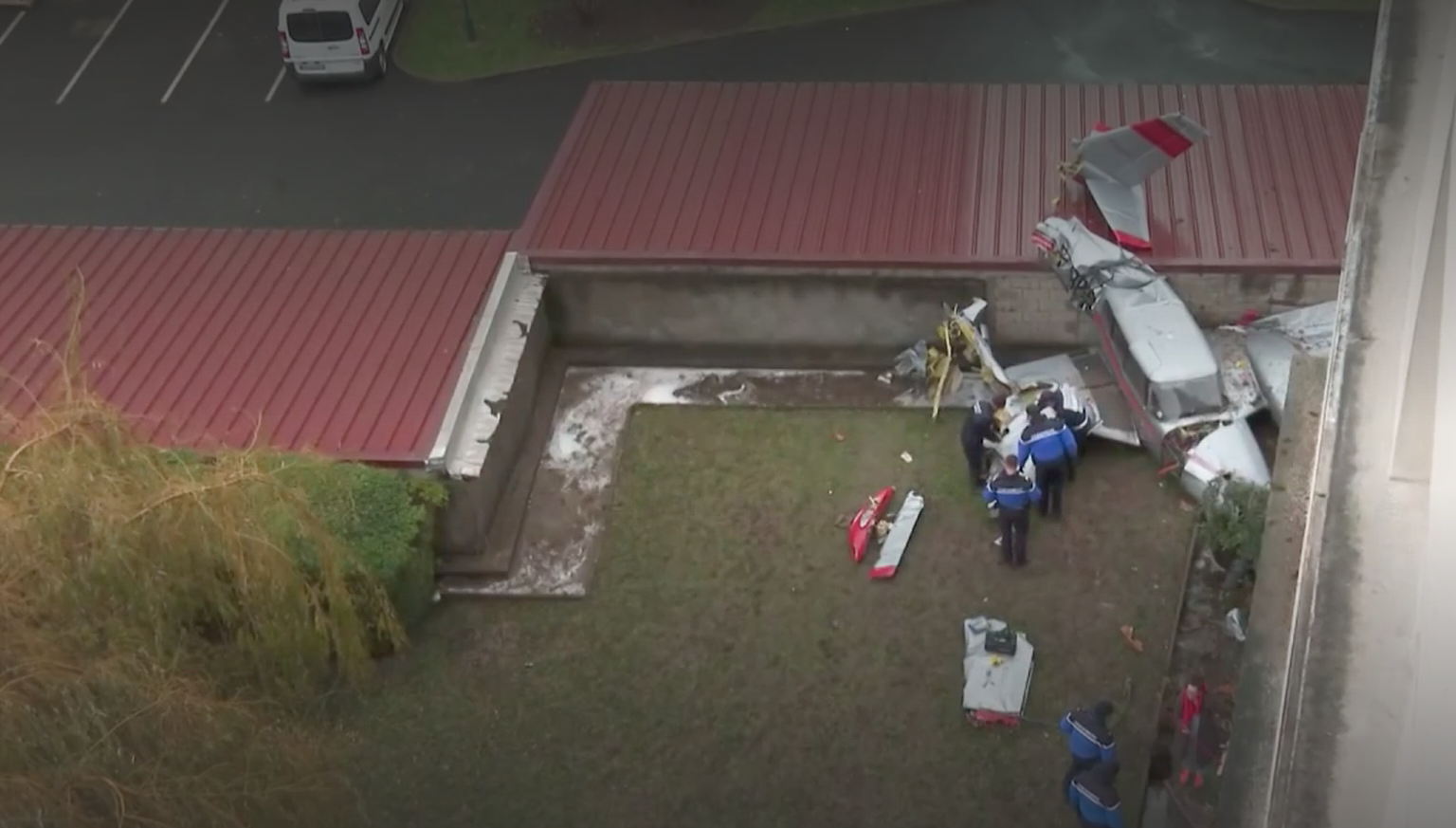 Crash d'un avion à Villejuif