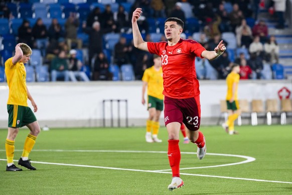Zeki Amdouni a connu sa première sélection avec les M21 suisses en mai 2021.