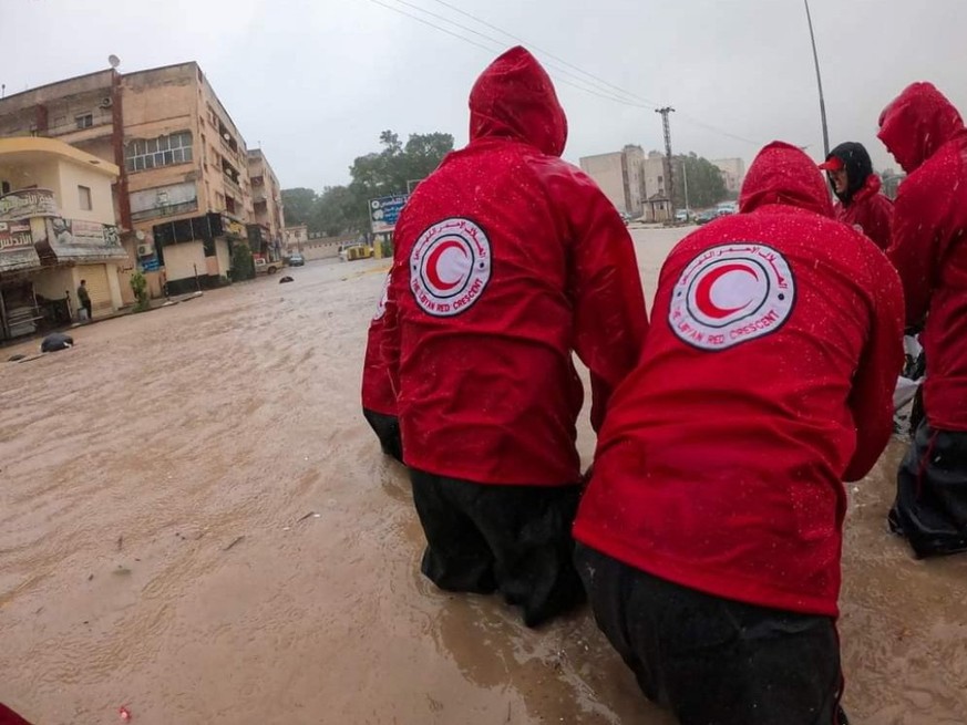 Le Croissant-Rouge libyen est mobilisé pour venir en aide aux victimes de la catastrophe.