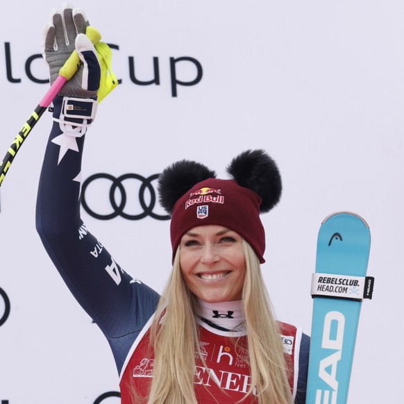 Après trois départs en 2025, Lindsey Vonn mène déjà le classement de la Coupe du monde de descente (archives).