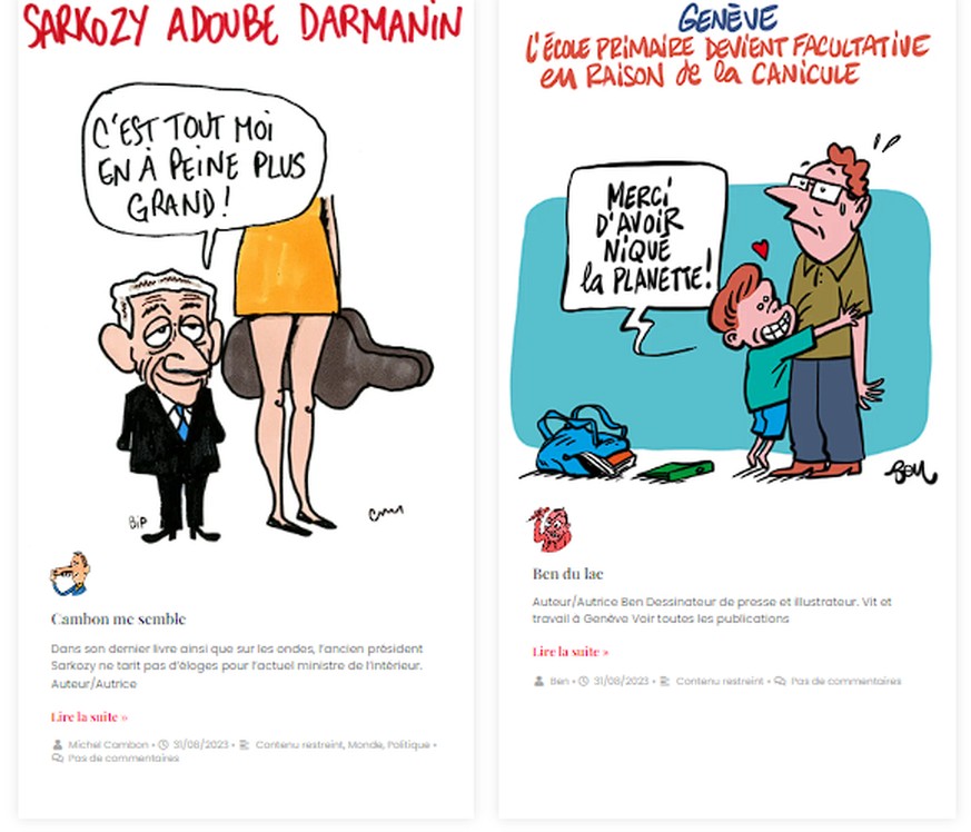 Capture d&#039;écran du site de La Torche.