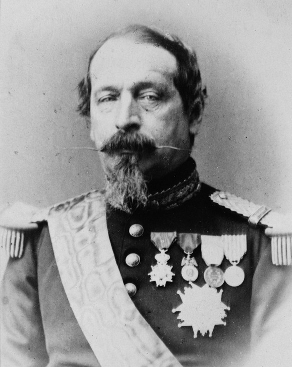 Napoléon III, empereur des Français, photographie de 1869.
https://www.loc.gov/pictures/item/00650569/