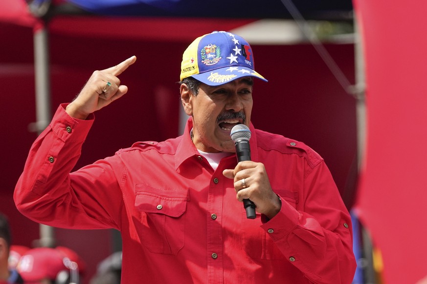 File - Venezuela&#039;s President Nicolas Maduro speaks to supporters during an event marking the anniversary of the 1992 failed coup led by late President Hugo Chavez, at the Miraflores Presidential  ...