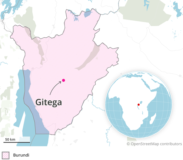 Le Burundi se situe sur la rive nord-est du lac Tanganyika. Le pays partage ses frontières avec le Rwanda au nord, et la Tanzanie au sud-est.