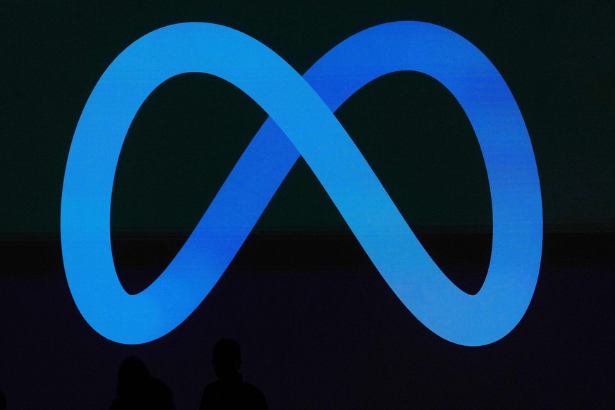 FILE - A Meta logo is shown on a video screen at LlamaCon 2025, an AI developer conference, in Menlo Park, Calif., April 29, 2025. (AP Photo/Jeff Chiu, File)
Canada-Meta-Data-Center