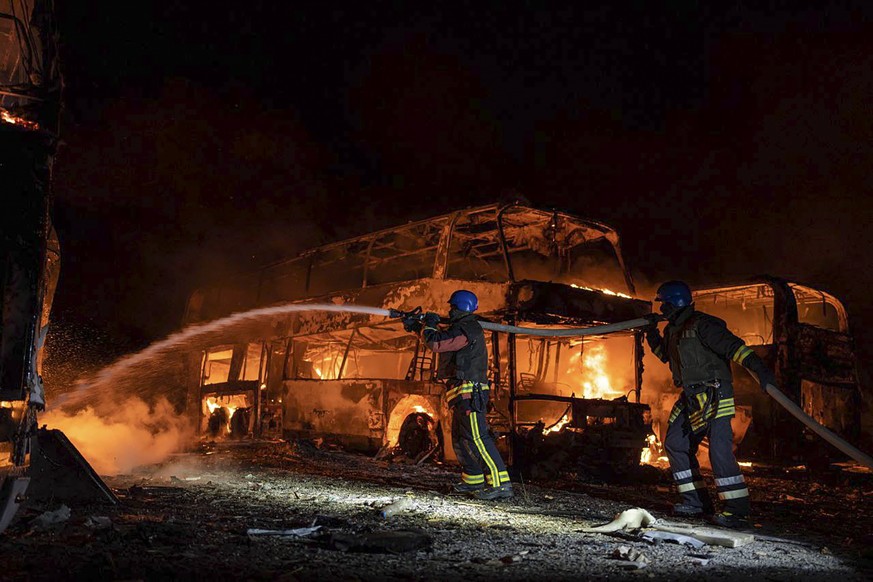 La situation à Kiev pendant l'attaque russe, mardi matin.