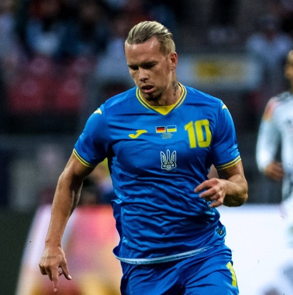 Mykhailo Mudryk Ukraine, 10 am Ball, GER, Deutschland vs. Ukraine, DFB Fussball Nationalmannschaft Herren, Laenderspiel, Saison 2023/2024, 03.06.2024. DFB regulations prohibit any use of photographs a ...