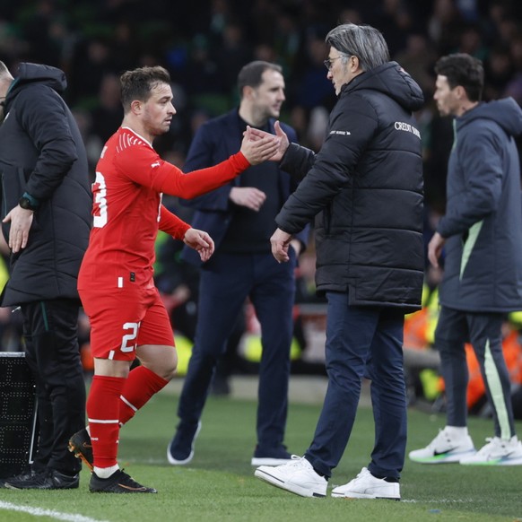 Xherdan Shaqiri et Murat Yakin: une victoire qui fait du bien.