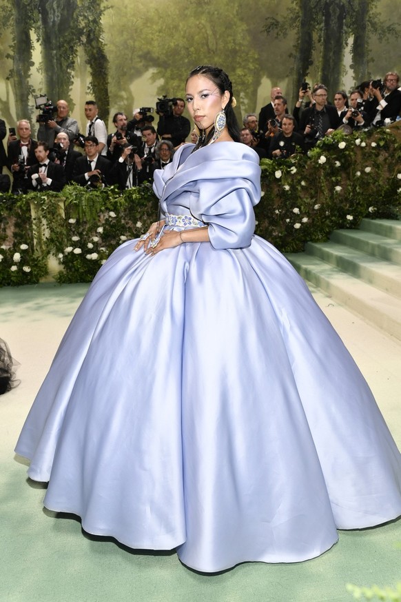 Quannah Chasinghorse attends The Metropolitan Museum of Art's Costume Institute benefit gala celebrating the opening of the "Sleeping Beauties: Reawakening Fashion" exhibition on Monday ...