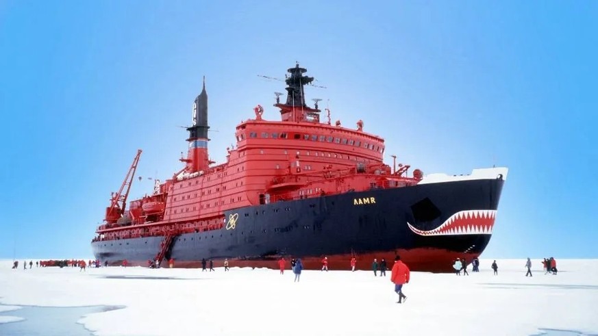Le brise-glace nucléaire russe Yamal (photo d&#039;archive): ce type de navire ne devrait pas être concerné par les coupes budgétaires.