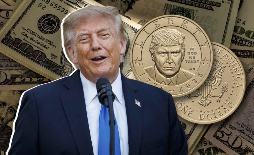 Les pièces à l'effigie de Trump s'arrachent malgré leur prix