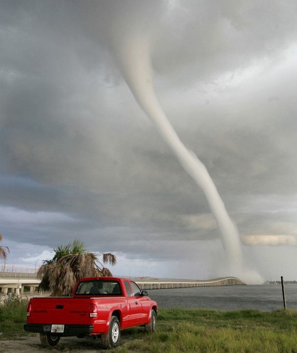 Une trombe marine en Floride.