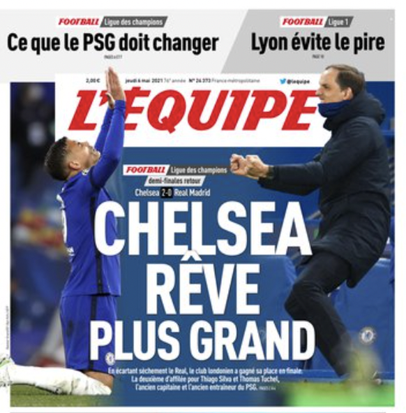 Le titre est une allusion au slogan du PSG: «Rêvons plus grand».