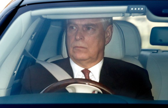 LONDON, UNITED KINGDOM - DECEMBER 18: (EMBARGOED FOR PUBLICATION IN UK NEWSPAPERS UNTIL 24 HOURS AFTER CREATE DATE AND TIME) Prince Andrew, Duke of York attends a Christmas lunch for members of the Ro ...