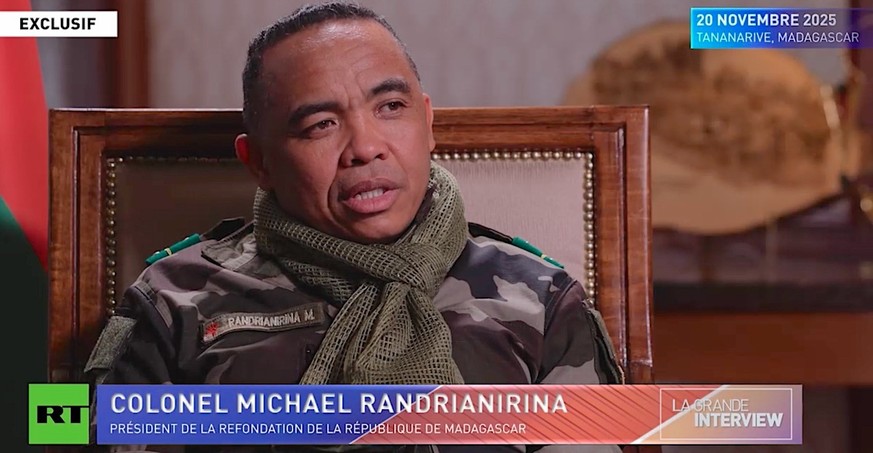 Michaël Randrianirina sur RT.