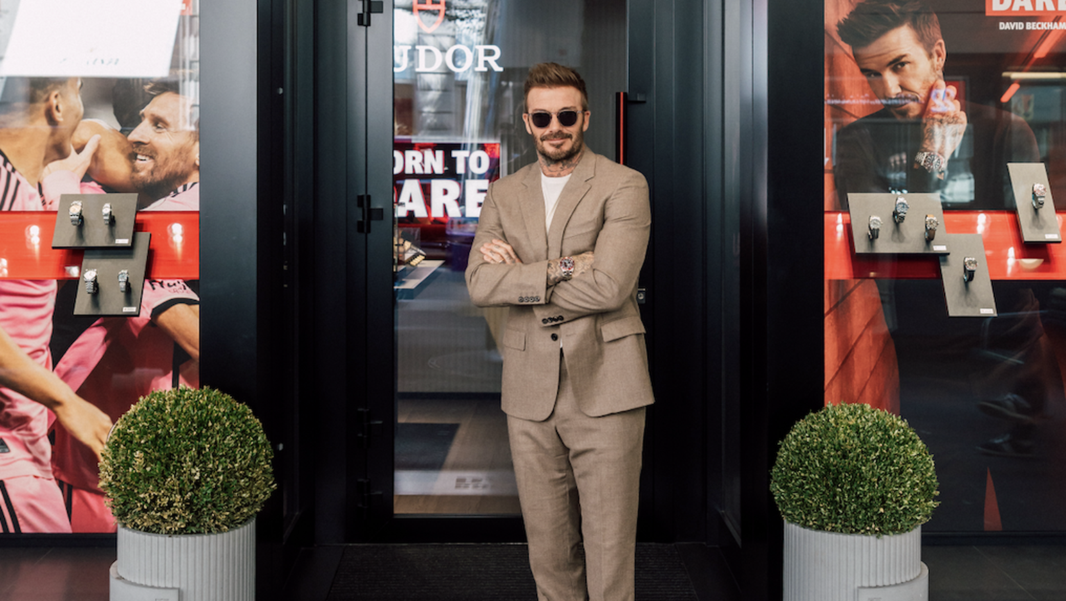 Vous auriez pu le croiser lors d'une balade le long de la Bahnofstrasse: David Beckham a fait une halte en Suisse, la semaine dernière, en tant qu'ambassadeur de la marque Tudor.