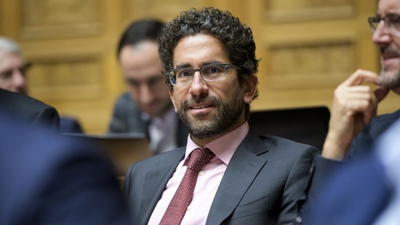 Fathi Derder, FDP-VD, fotografiert waehrend der Fruehlingssession der Eidgenoessischen Raete, am Freitag, 22. Maerz 2019 im Nationalrat in Bern. (KEYSTONE/Anthony Anex)