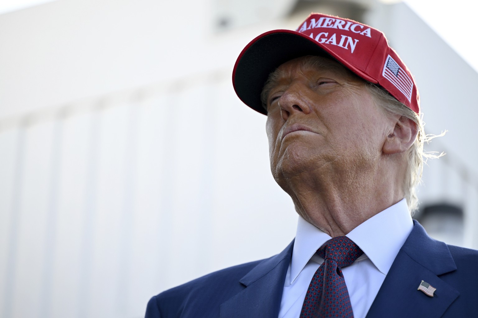 President-elect Donald Trump arrives before the launch of the sixth test flight of the SpaceX Starship rocket Tuesday, Nov. 19, 2024 in Brownsville, Texas. (Brandon Bell/Pool via AP)