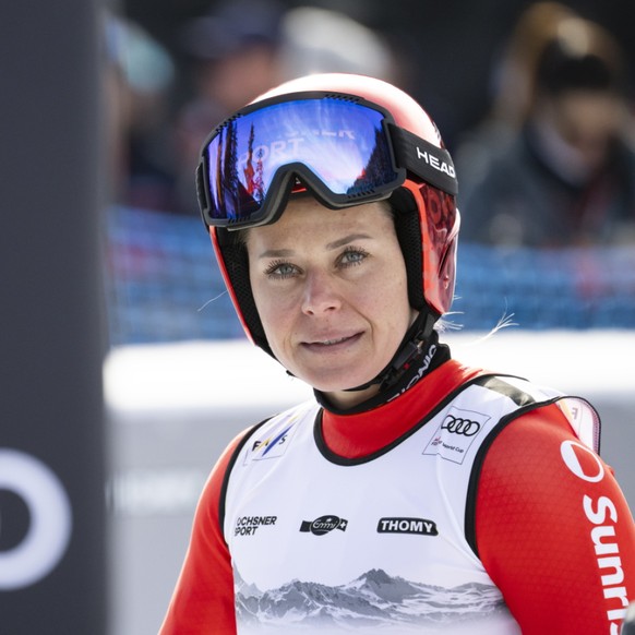 Corinne Suter avait remporté l'or olympique en 2022 à Pékin.