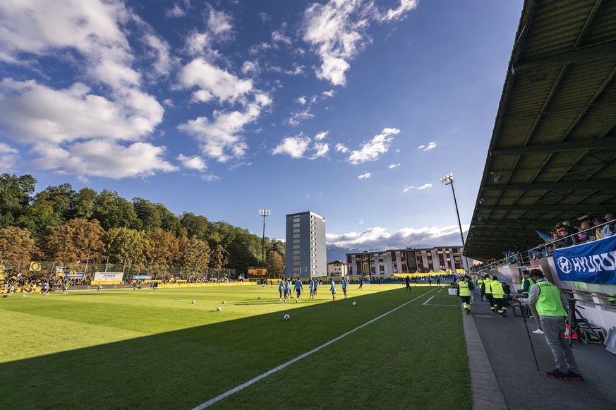 Le stade de Copet (ici avec son ancienne pelouse naturelle) accueille à nouveau les matchs du Vevey-Sports. Un potentiel avantage.