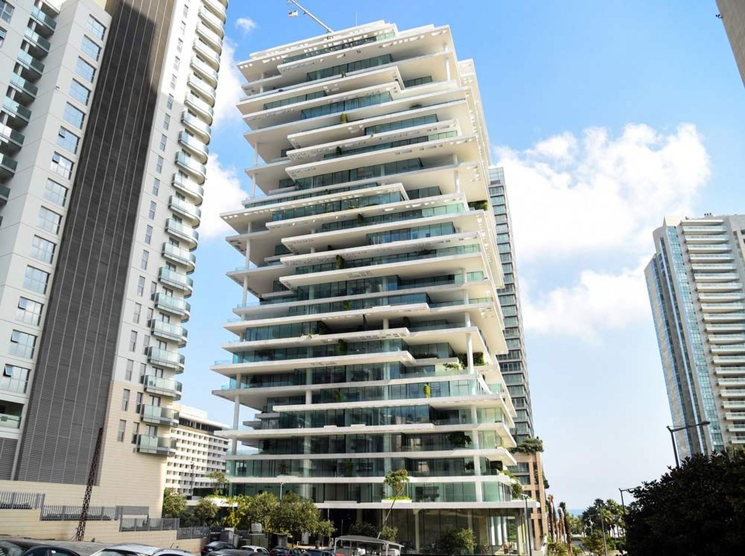 Le «Beirut Terraces» des célèbres architectes bâlois Herzog &amp; de Meuron à Beyrouth, Liban.