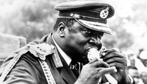 Idi Amin, le dictateur ougandais soupçonné de cannibalisme.