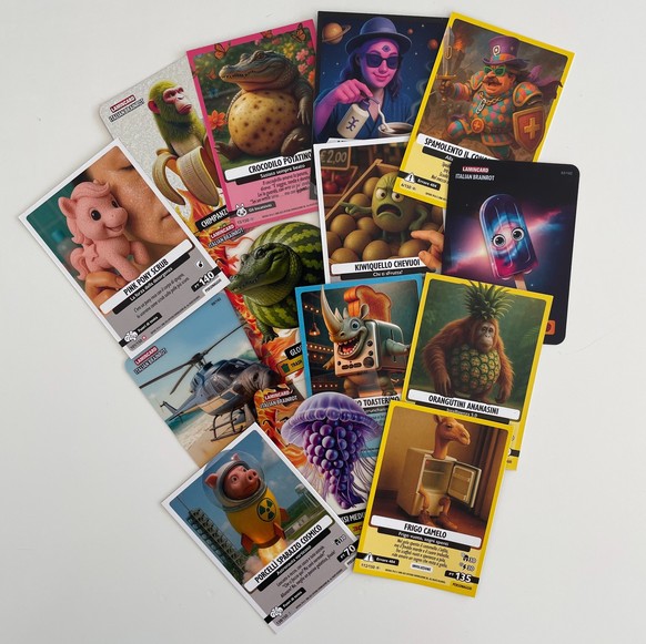 Les cartes Italian brainrot.