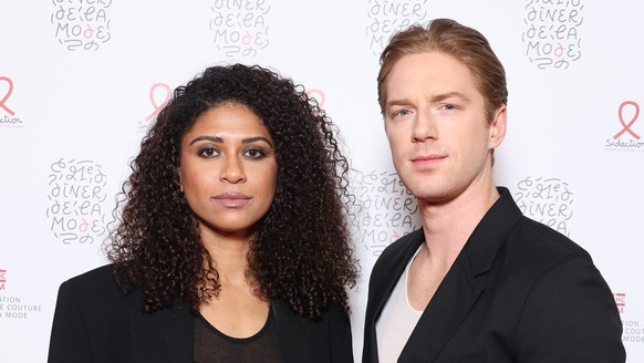 PARIS, FRANCE - JANUARY 25: Ysaora Thibus and Race Imboden attend the &quot;Diner De La Mode&quot; as part of Paris Fashion Week at Palais de Tokyo on January 25, 2024 in Paris, France. (Photo by Pasc ...