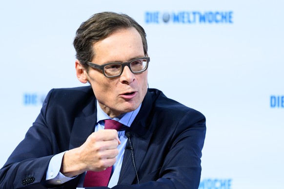 epa11694544 Die Weltwoche editor-in-chief Roger Koeppel hosts a panel discussion titled 'Peace in Europe' in Vienna, Austria, 31 October 2024. The event was organized by Swiss weekly newspap ...