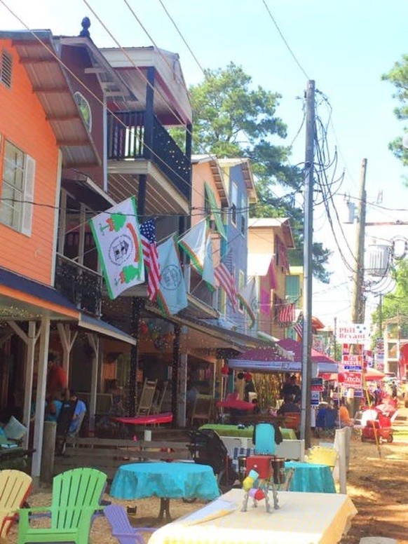 Les cabanes du Neshoba County Fair