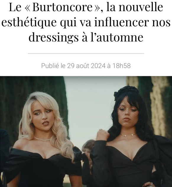 So chic: un enterrement dans le clip de Taste Sabrina Carpenter, avec Jenna Ortega.