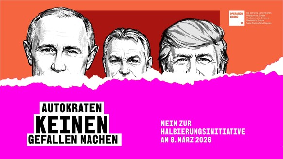 Operation Libero utilise Trump, Poutine et Orban pour lutter contre l'initiative de l'UDC.