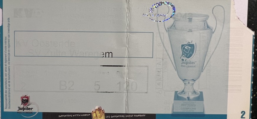 KV Oostende Zulte Waregem Ticket