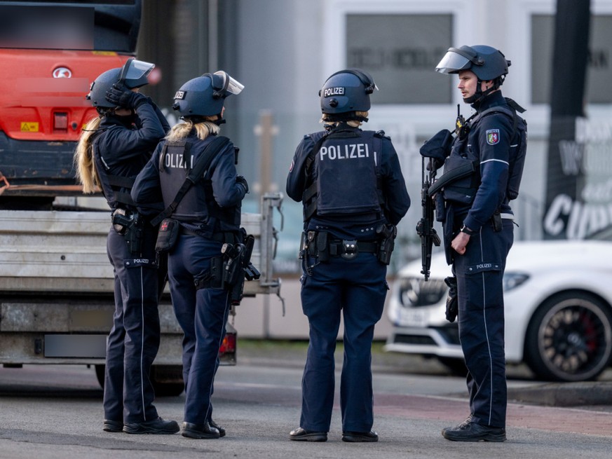 La police allemande est intervenue