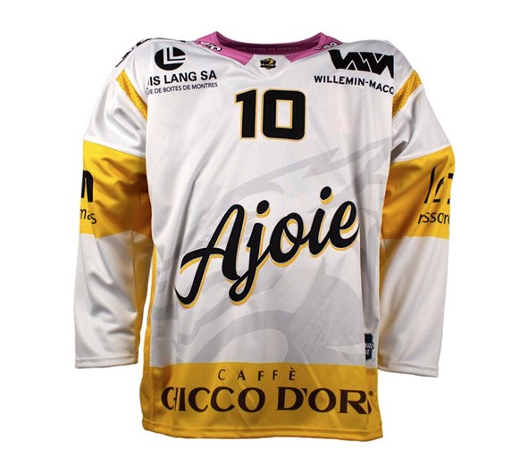 National-League-Saison 2025/26: Die Trikots des HC Ajoie.